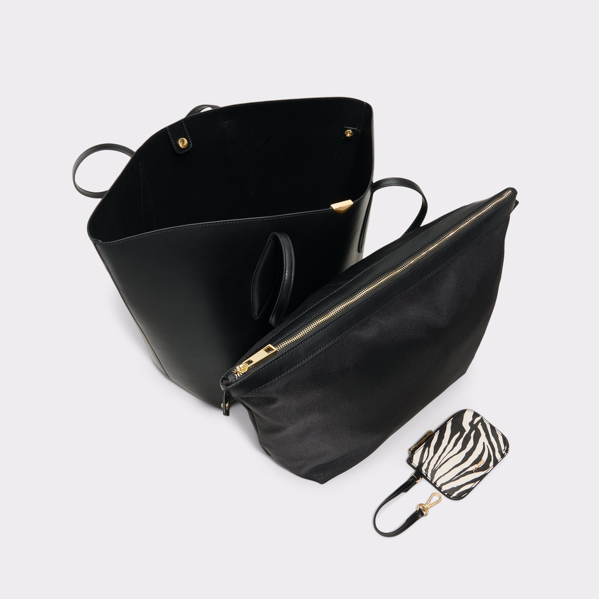 Pattani Black Overflow Women's Tote & Satchel bags | ALDO Canada