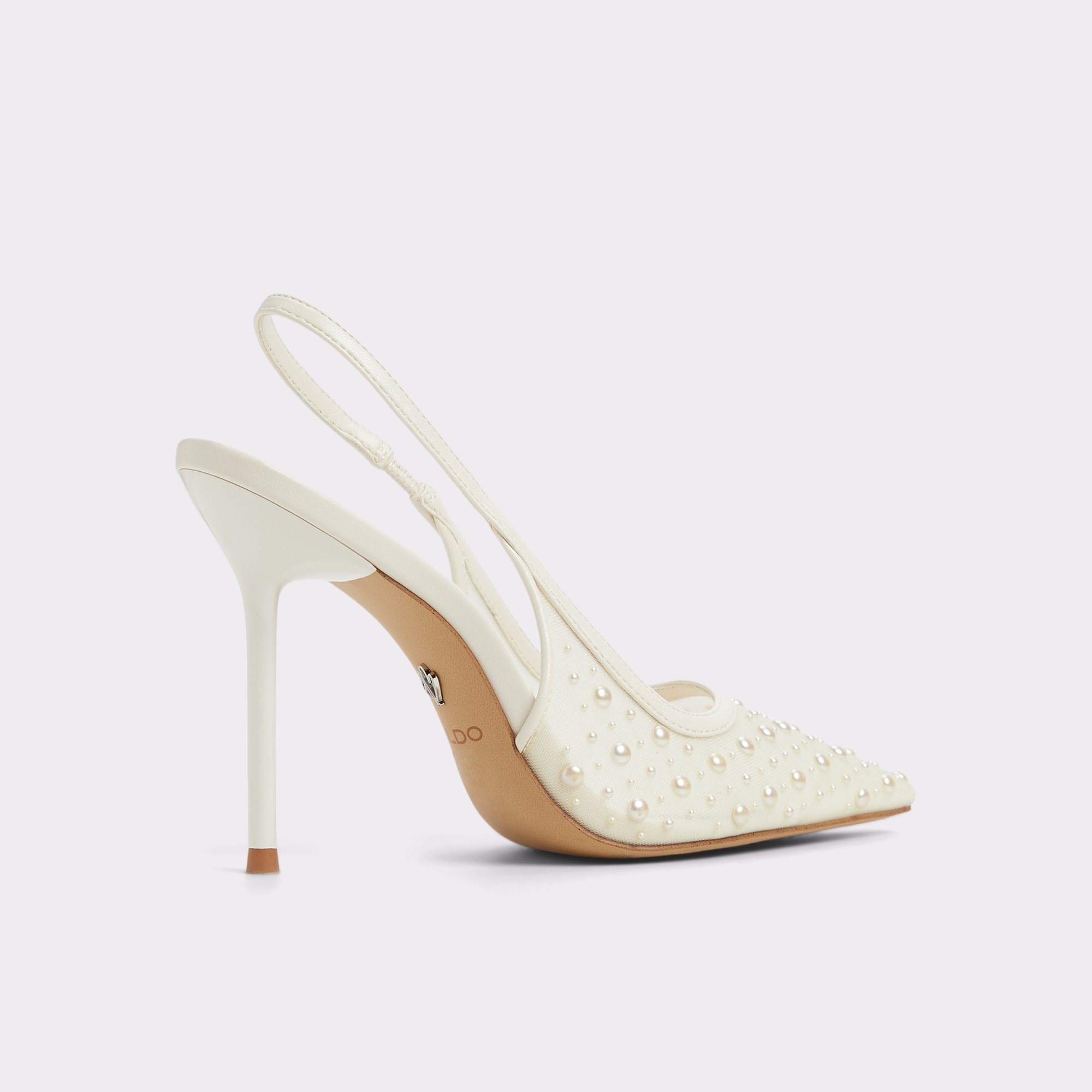 【ALDO】上品パール Pearlescent スリングバック パンプスヒール Pearlescent Other White Women's Slingbacks | ALDO US