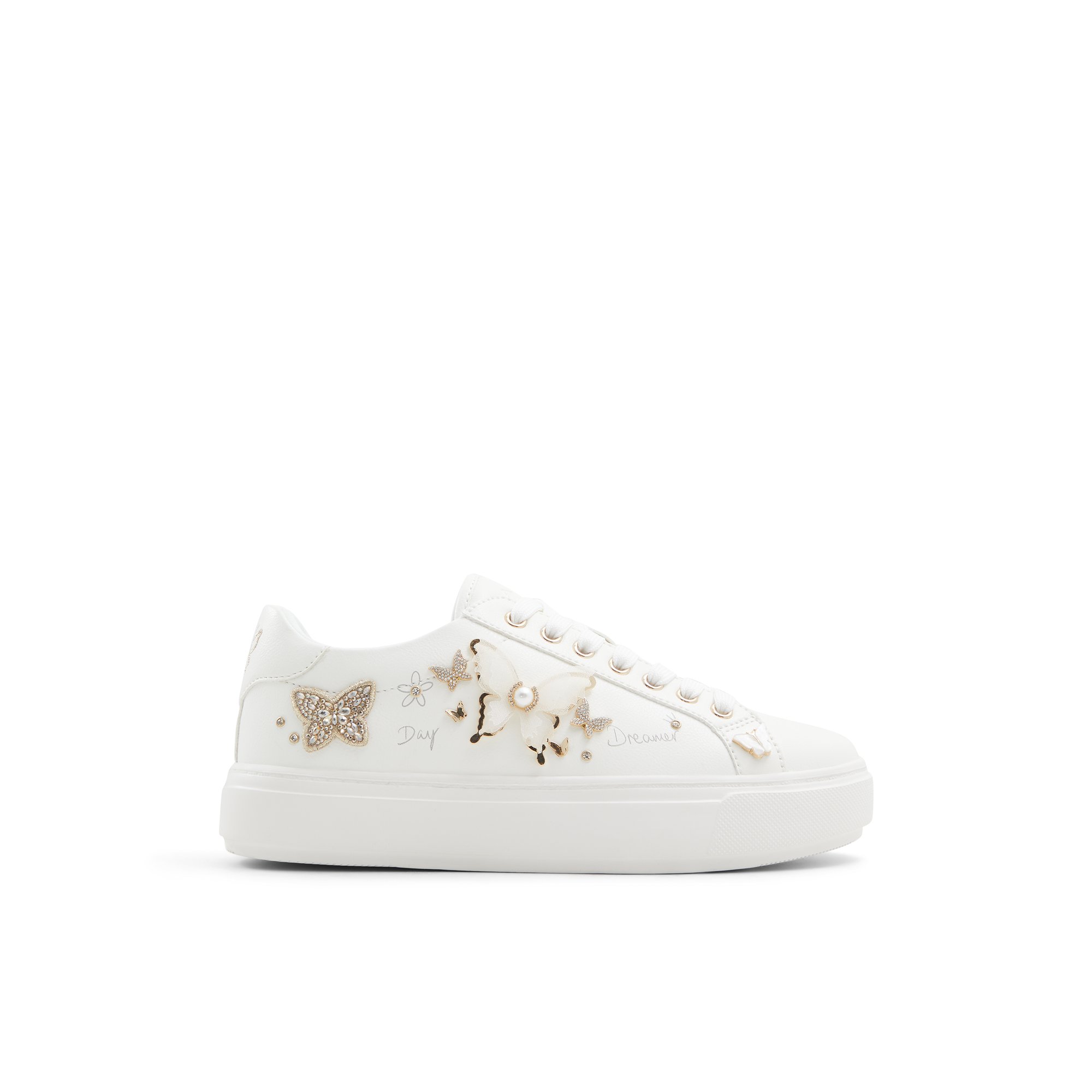 ALDO Pearlwing - Women's Low Top Sneaker Sneakers - White, Size 6