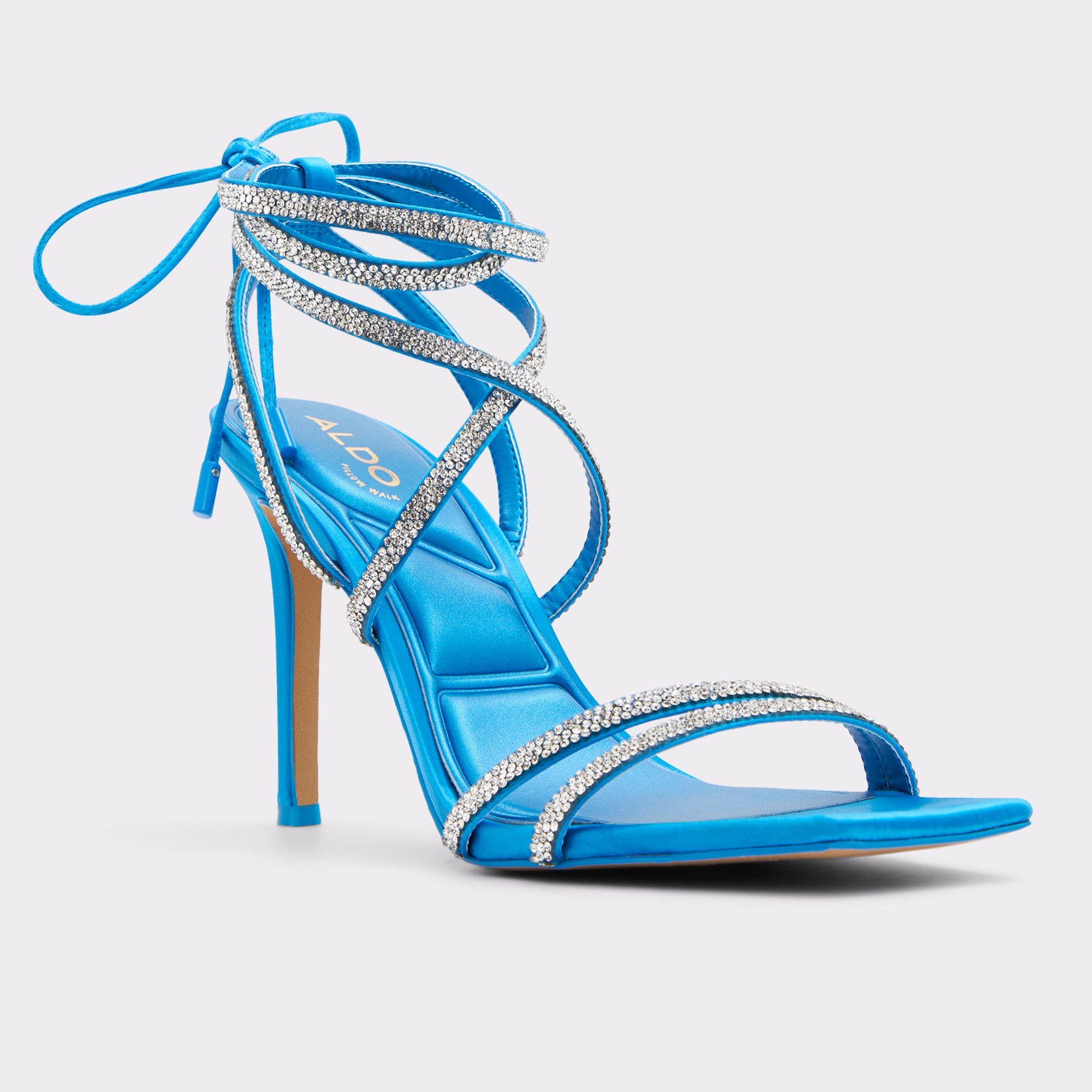 Phaedra Bright Blue Strappy sandals | ALDO US