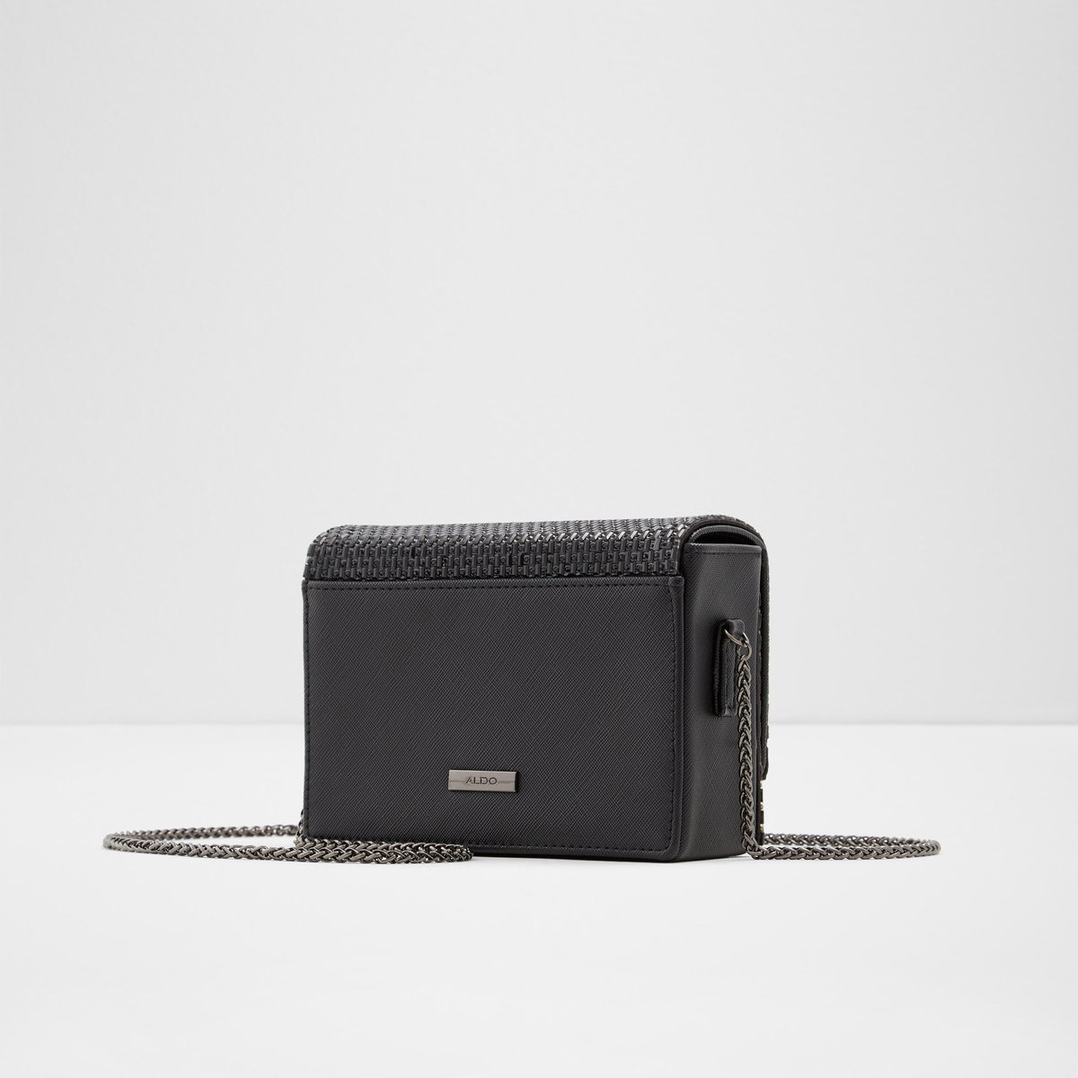 aldo black clutch