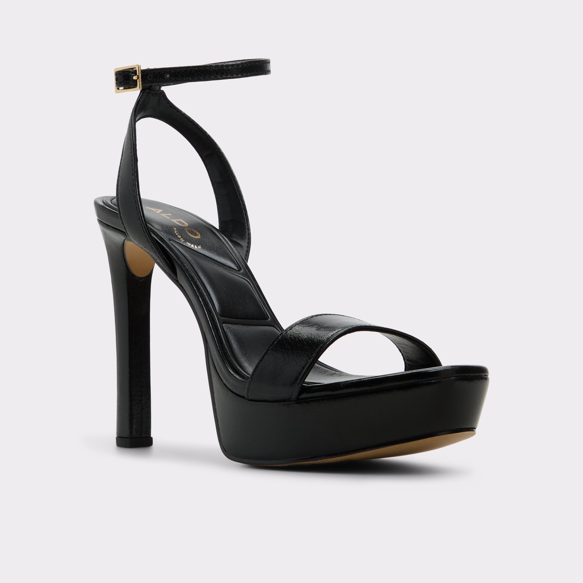 【ALDO】本革 プラットフォーム・ヒールサンダル☆Portside Portside Black Women's Platforms & Wedges | ALDO US