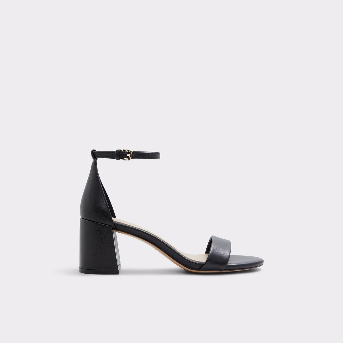 Pristine Black Leather Smooth Women's Strappy sandals | ALDO Canada