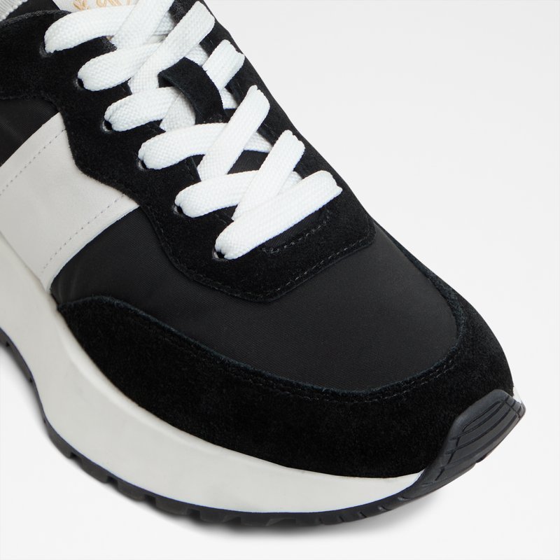 proader zapatos deportivo de mujer-black white_8black