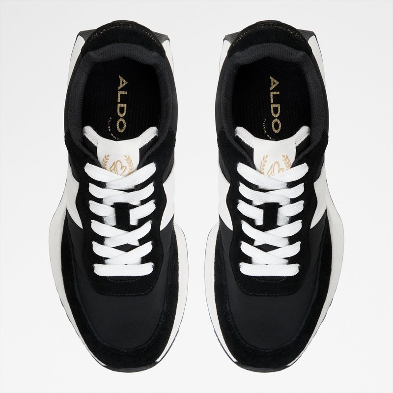 proader zapatos deportivo de mujer-black white_8black