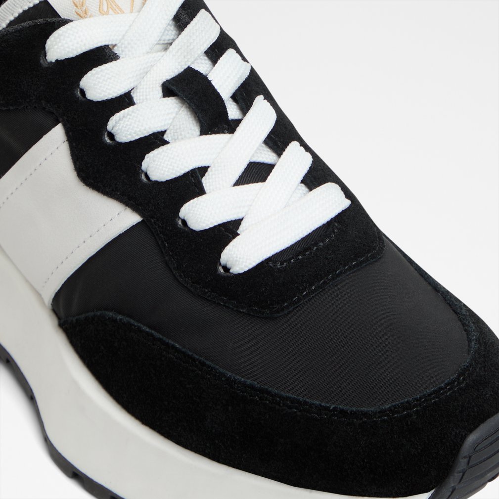 proader zapatos deportivo de mujer-black white_8black