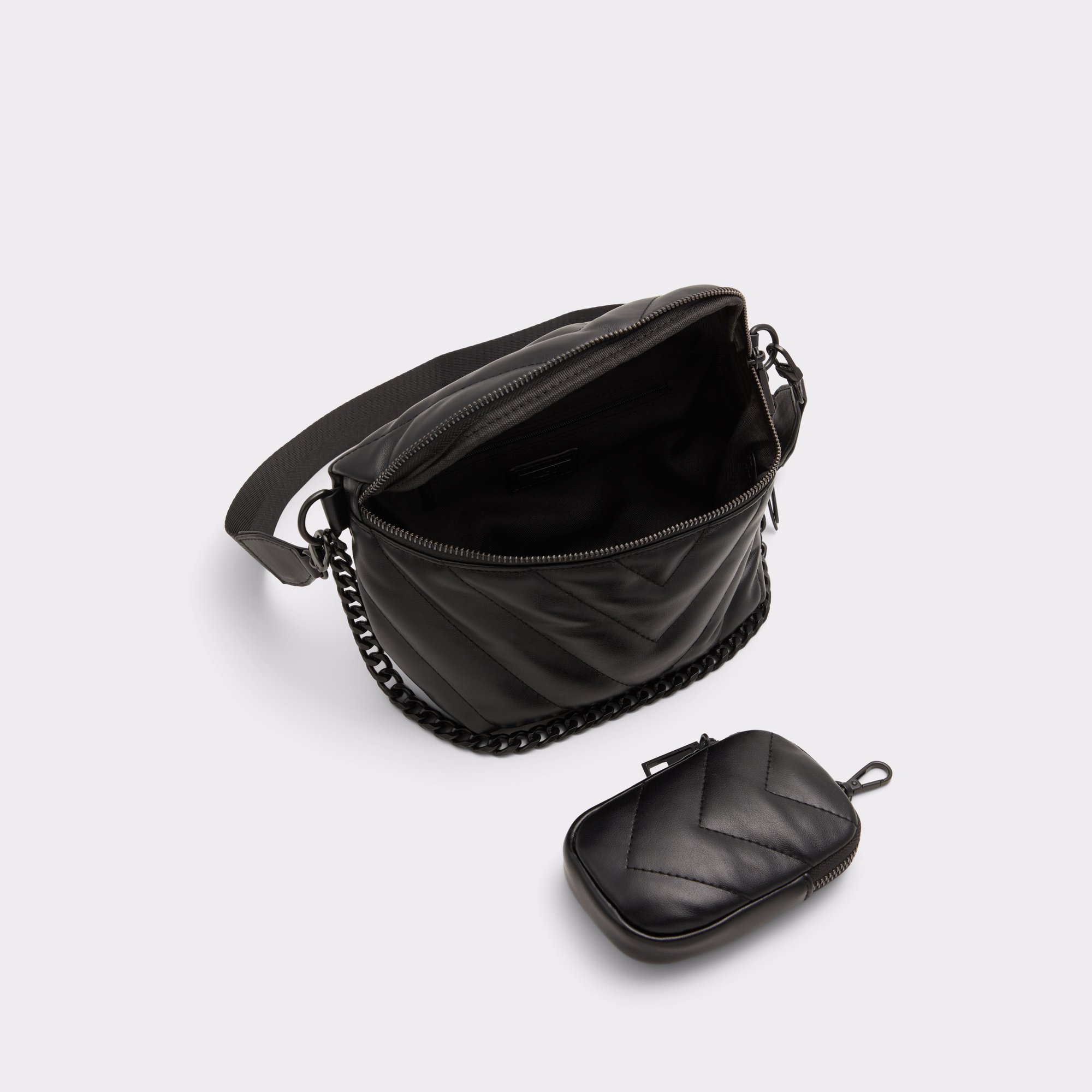 Puffcarrypak Black Women s Backpacks Fanny Packs ALDO US