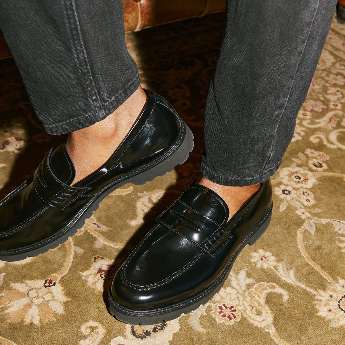 black loafers aldo