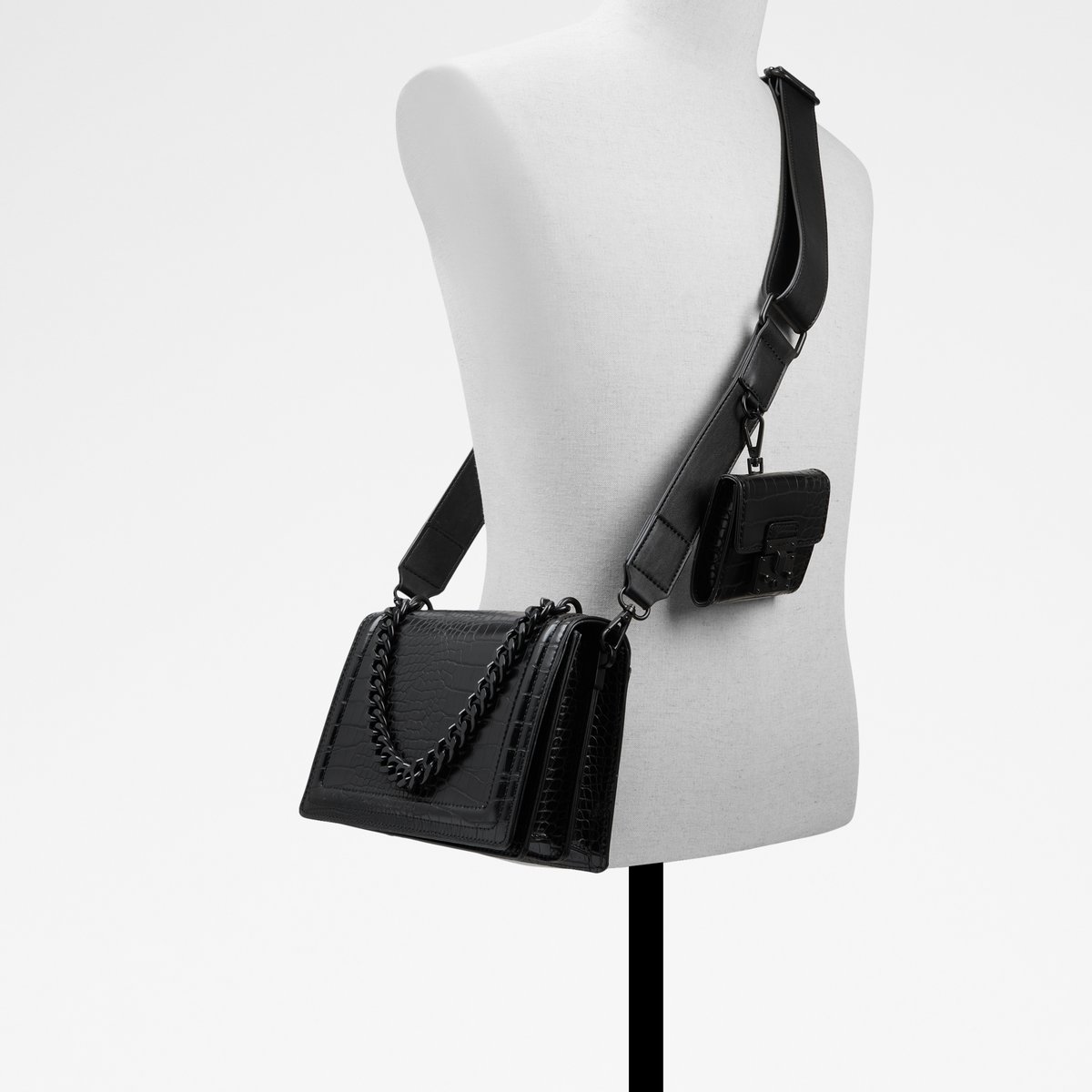 Aldo Sling and Cross bags : Buy Aldo Black Synthetic Women Cross Body Bag  Online