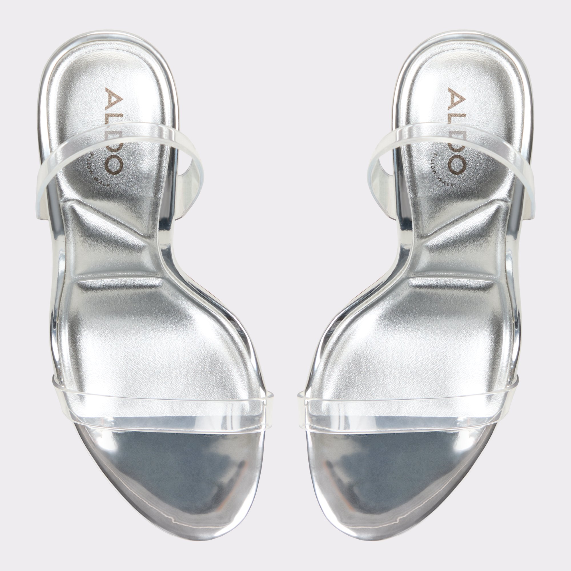 【ALDO】メタリック☆Quinilynn☆スリングバック ヒールサンダル Quinilynn Silver Women's Iridescent metallics | ALDO US