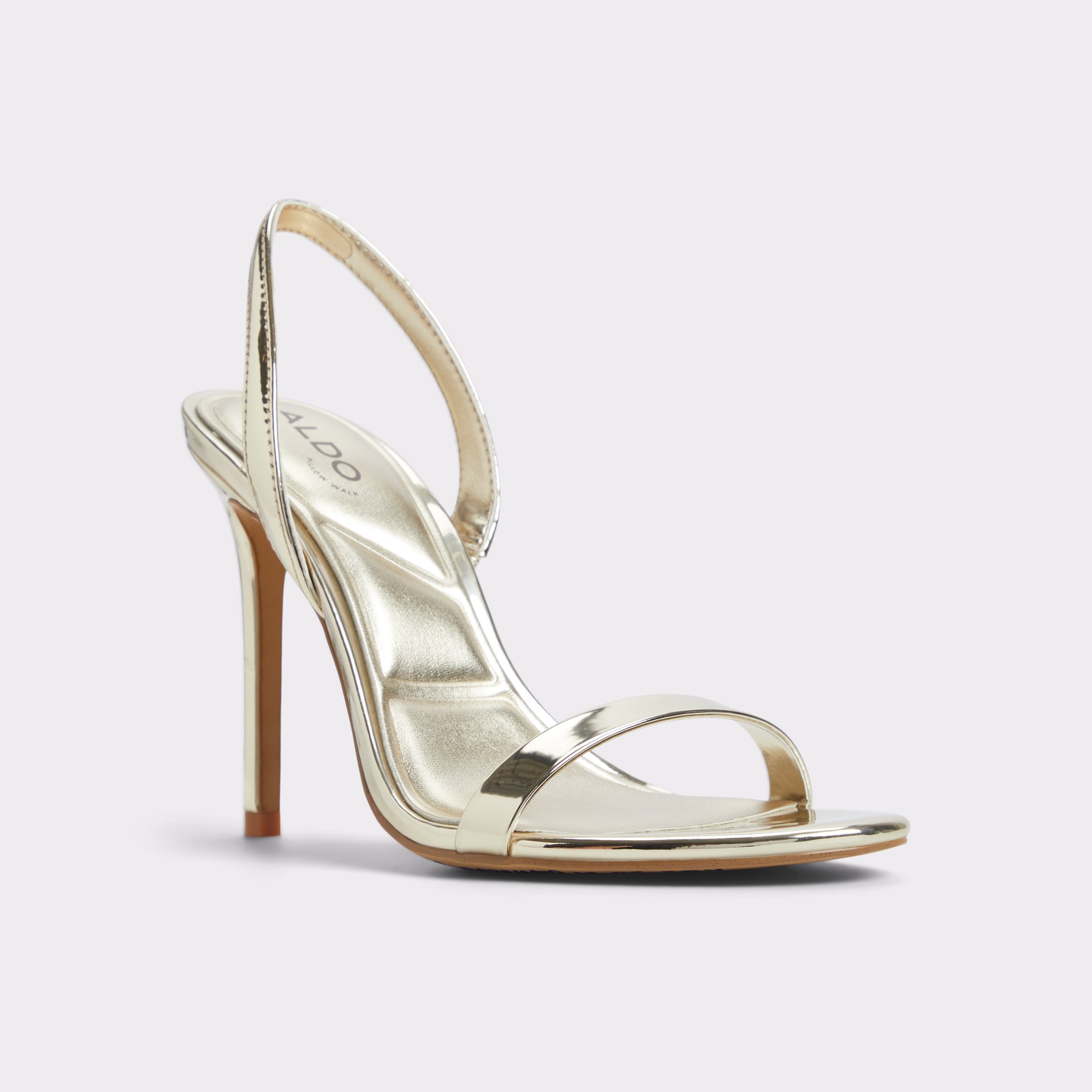 【ALDO】メタリック☆Quinney☆スリングバック☆ヒールサンダル Quinney Gold Women's Iridescent metallics | ALDO US