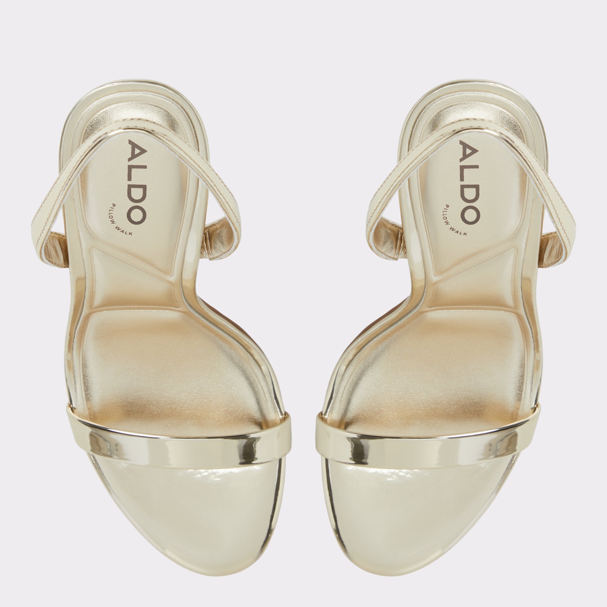 【ALDO】メタリック☆Quinney☆スリングバック☆ヒールサンダル Quinney Gold Women's Iridescent metallics | ALDO US