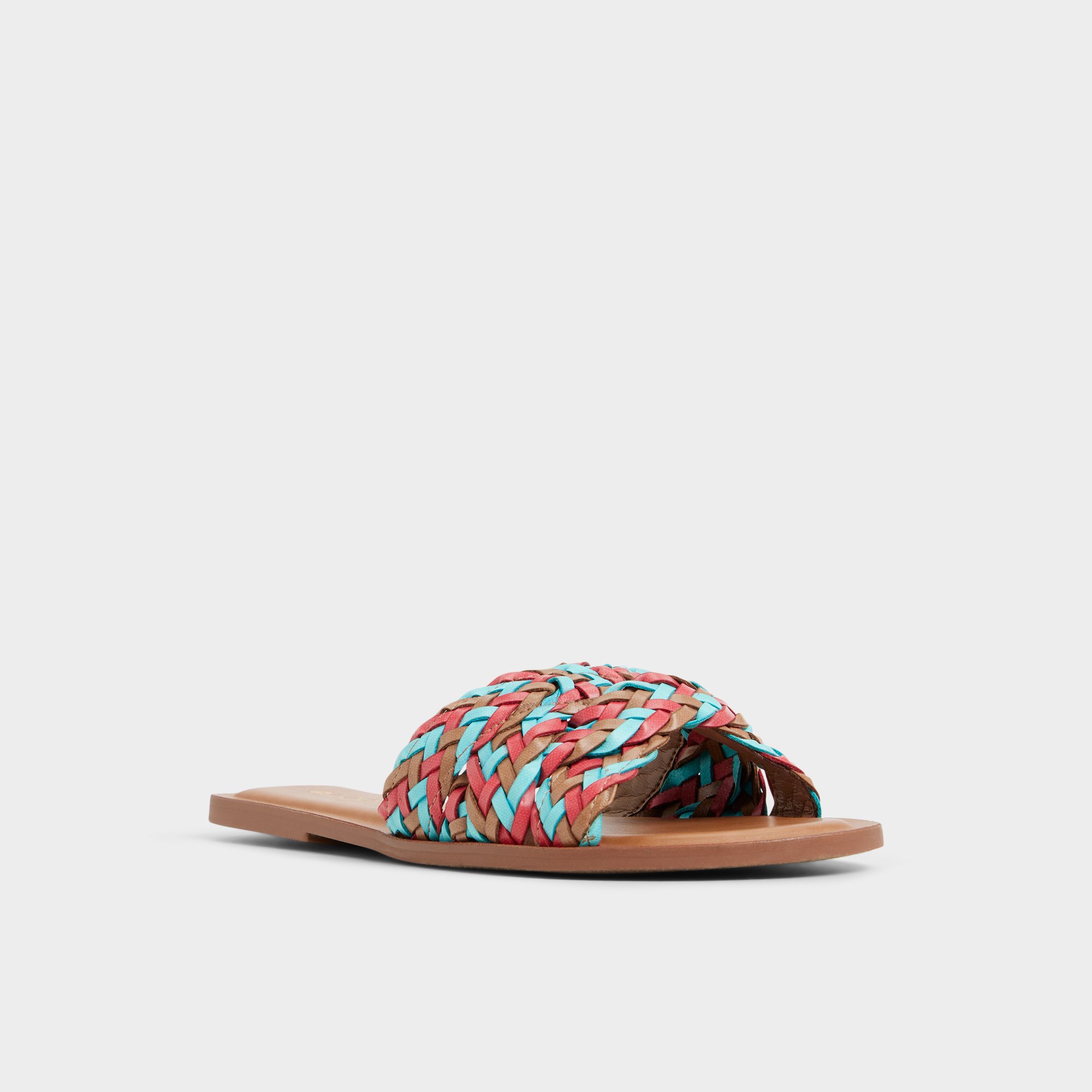 【ALDO】 ★ スライド サンダル ★ ELENAA ★ BROWN elenaa_brown_210-001-
