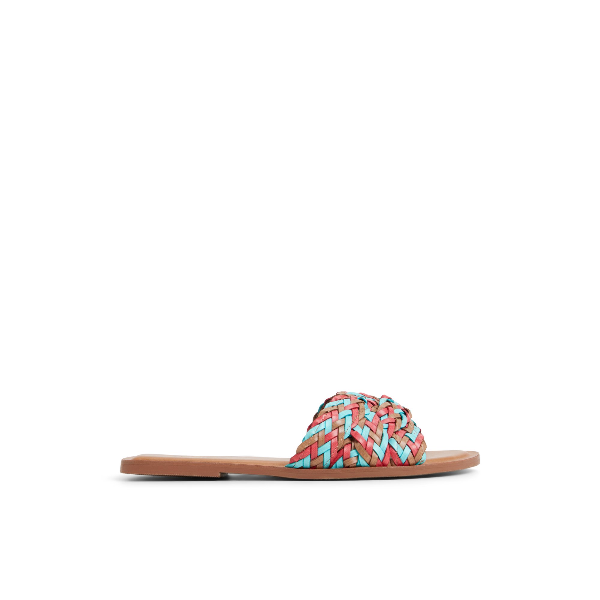 ALDO Ravelle - Women's Flat Sandals - Multicolor Woven, Size 7
