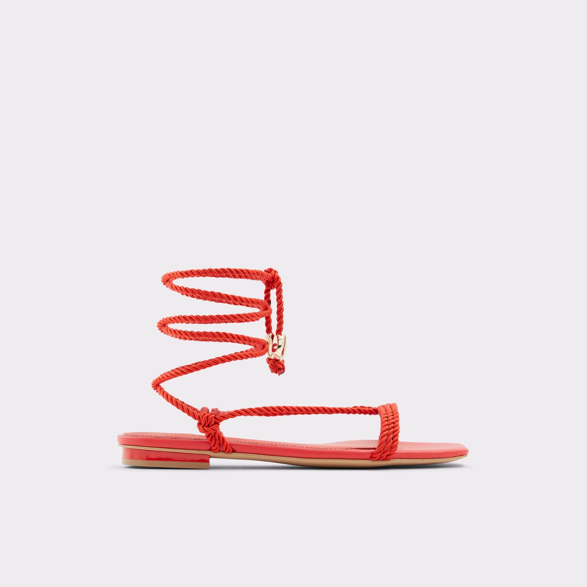 red aldo sandals
