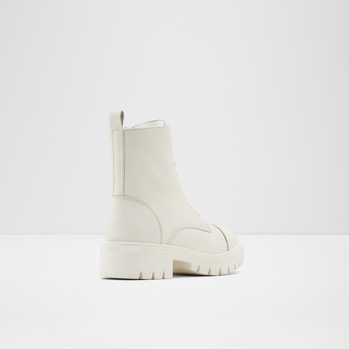 White Leather Smooth boots | ALDO US