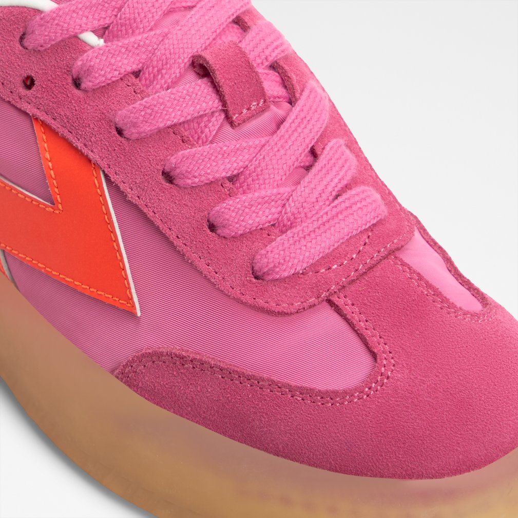 【ALDO】レトロ☆Retrostep☆サイドライン・ジョガースニーカー Retrostep Bright Pink Women's Low top sneakers | ALDO US