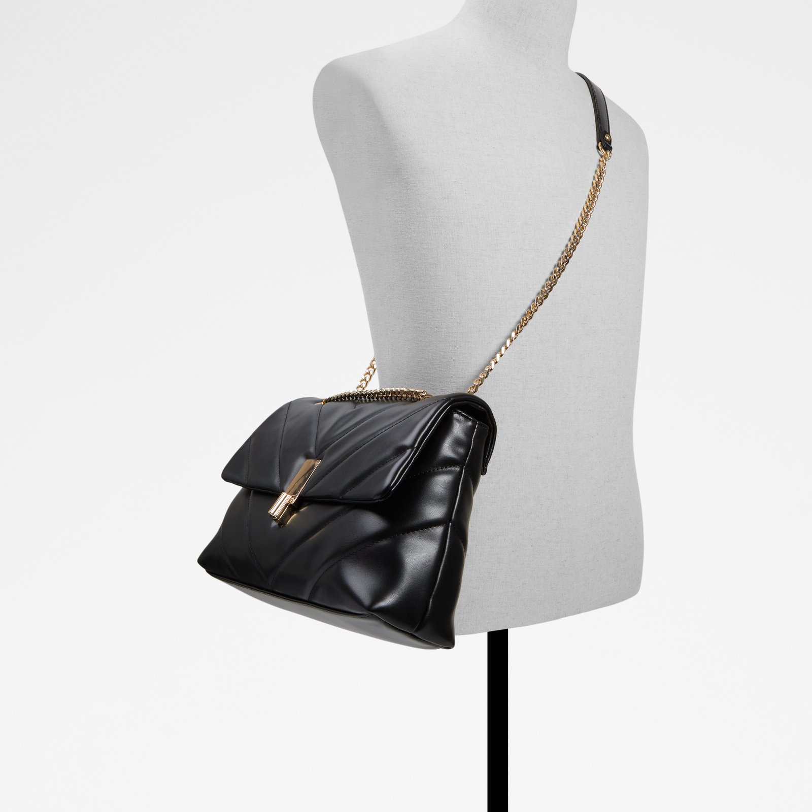 Rhiladiaax Black Synthetic Crinkle Women's Crossbody Bags | ALDO US