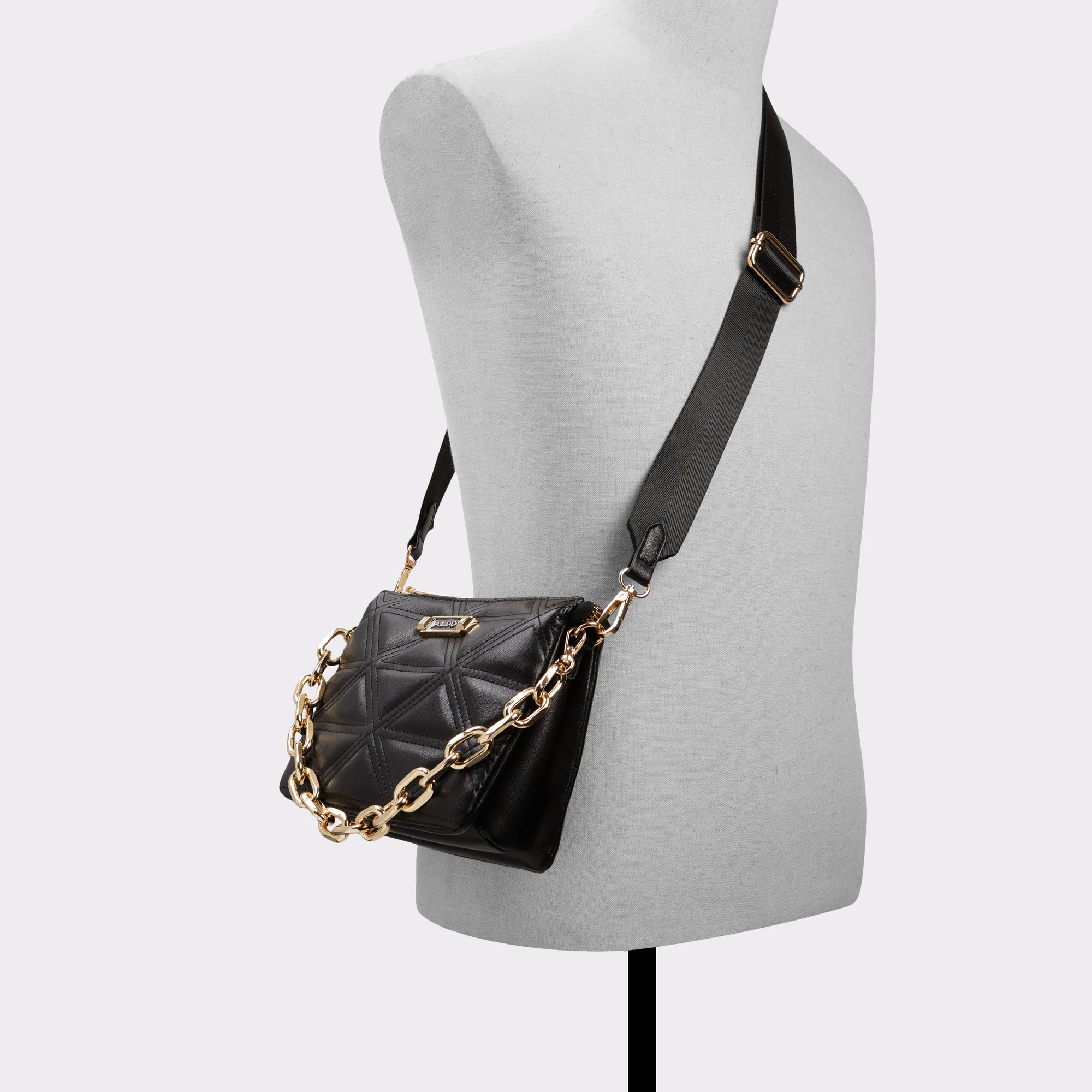 ALDO Women's Agrelin Crossbody Bag, Black: Handbags