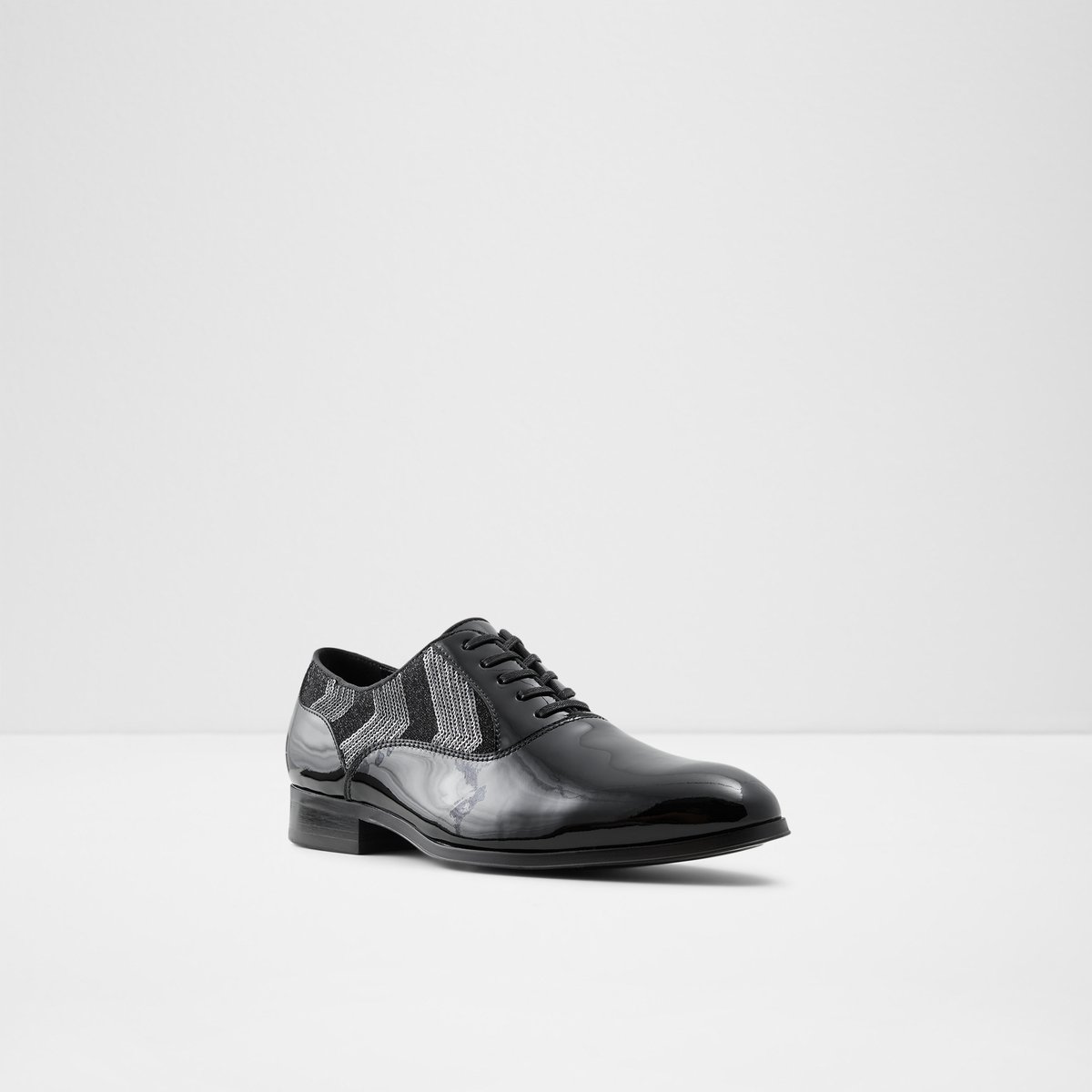 calculator payment Openly Ridge Black Leather Patent Men's Dress Shoes | ALDO US