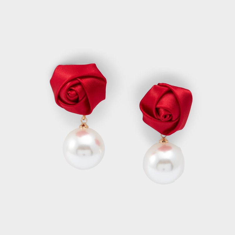 rosettee arete de mujer-rojo_red rosettee arete de mujer-rojo_red