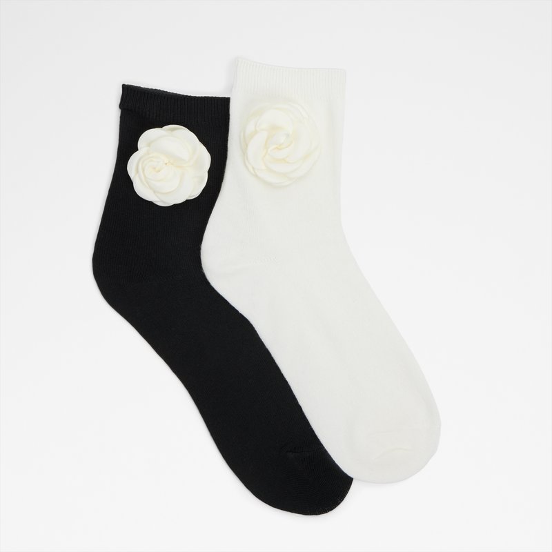 rosettesocks calcetine de mujer-black white_black
