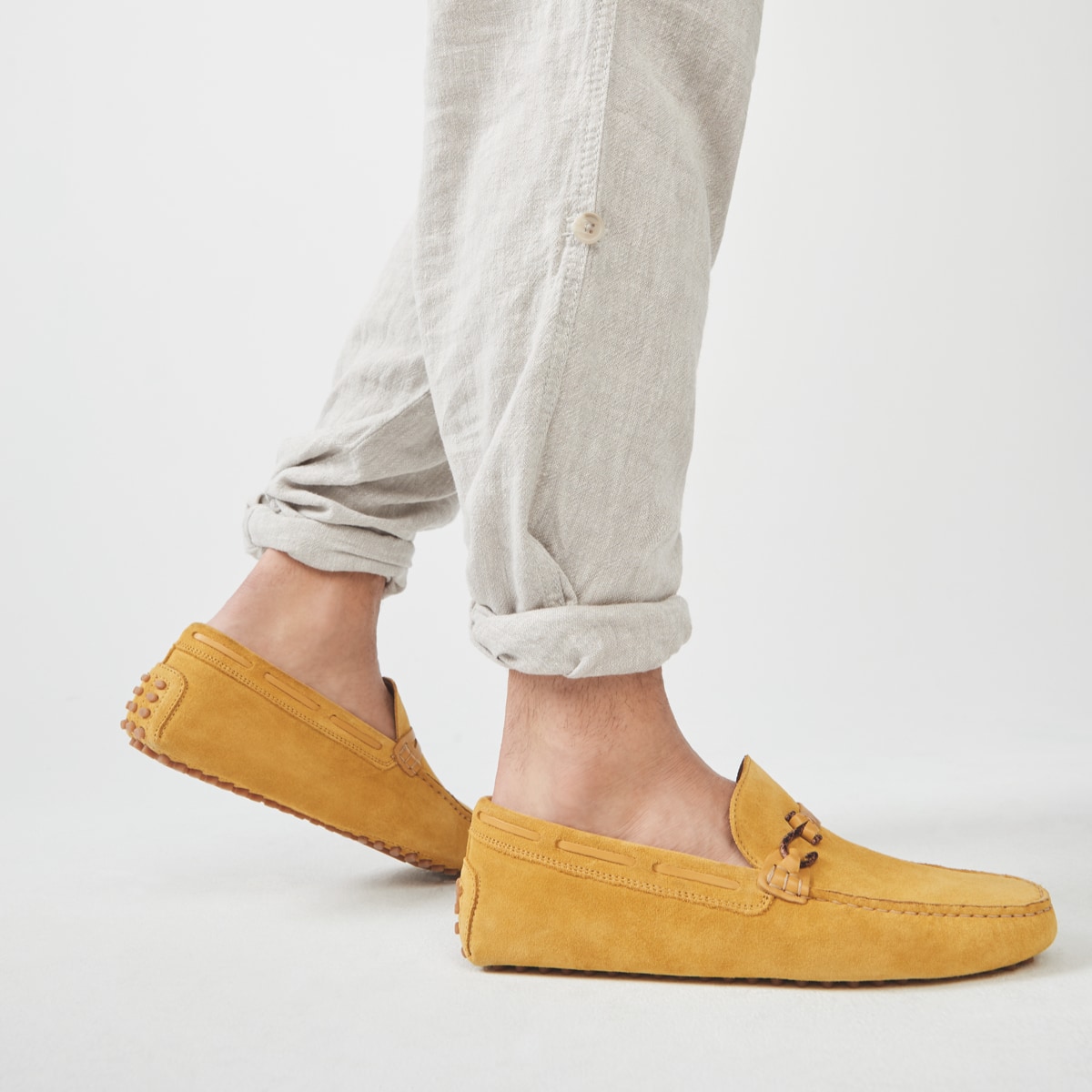 aldo yellow loafers