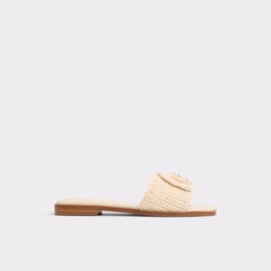 【ALDO】 ★フラット スライド サンダル ★ SANNE ★ Dark Beige Joan ジョアン レザースライドサンダル - ベージュ | CHARLES