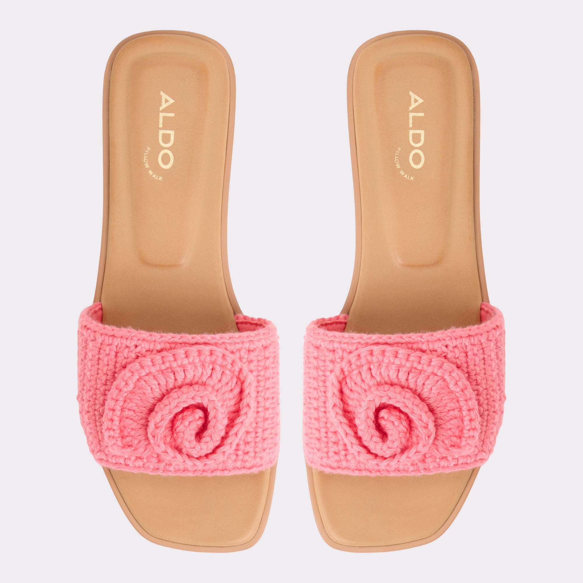 Sabbia Rose Moyen Femmes Sandales à talon plat | ALDO Canada