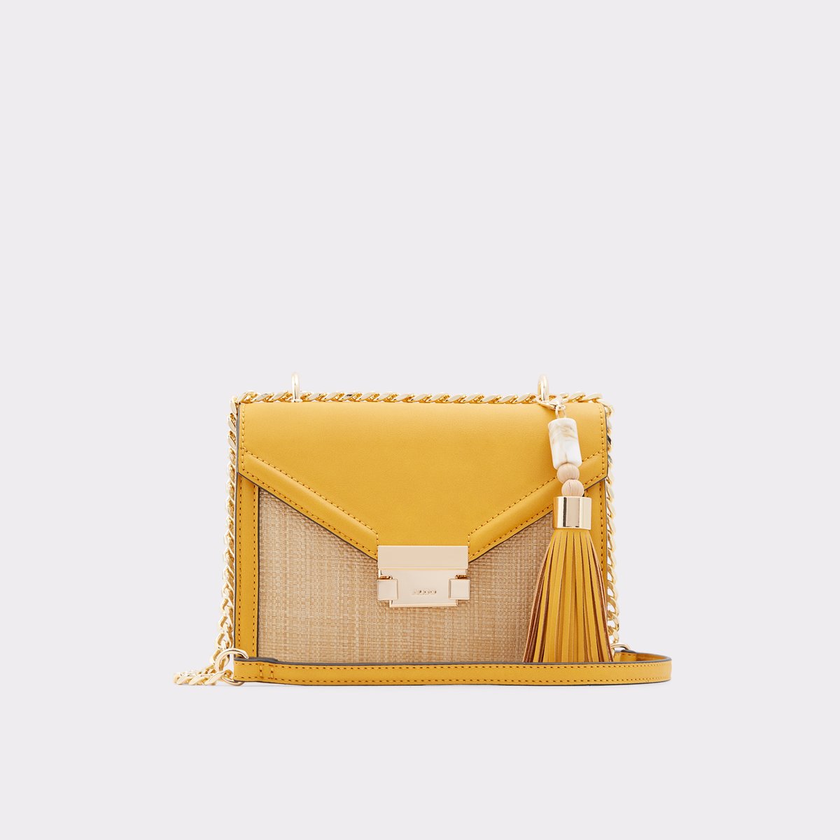 yellow aldo bag