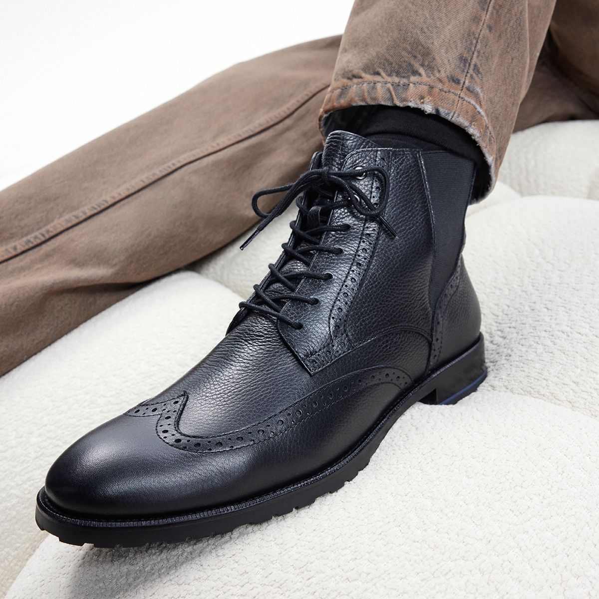 Salinger Black Leather Smooth Men's Dress boots | ALDO US