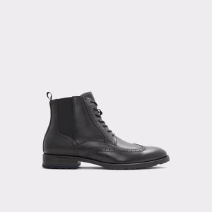 알도 ALDO Salinger Black Leather Smooth Mens Dress Boots