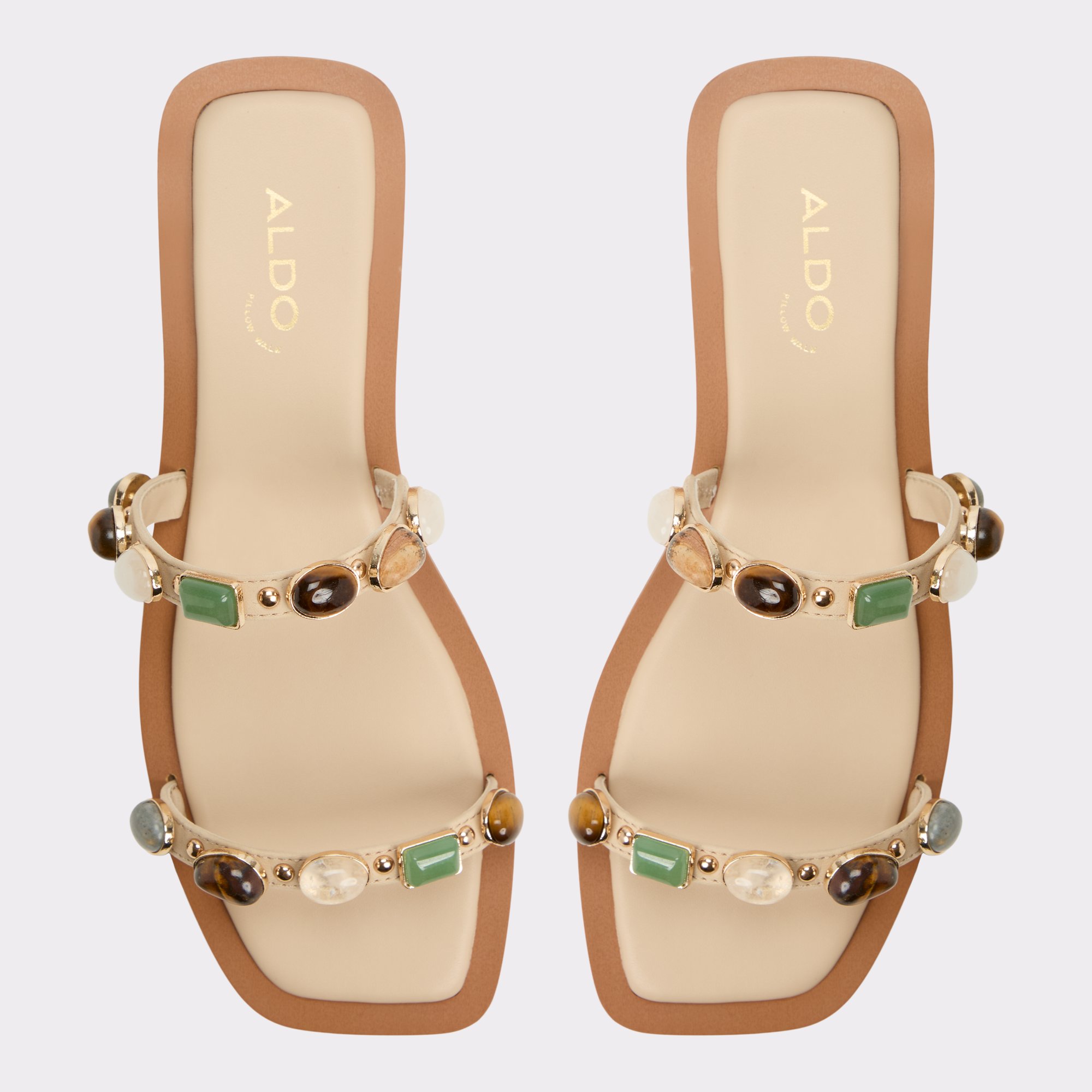 Sapphira Medium Beige Women's Flat Sandals | ALDO US