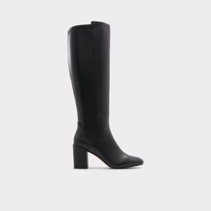 알도 ALDO Satori Black Leather Smooth Womens Dress heeled boots