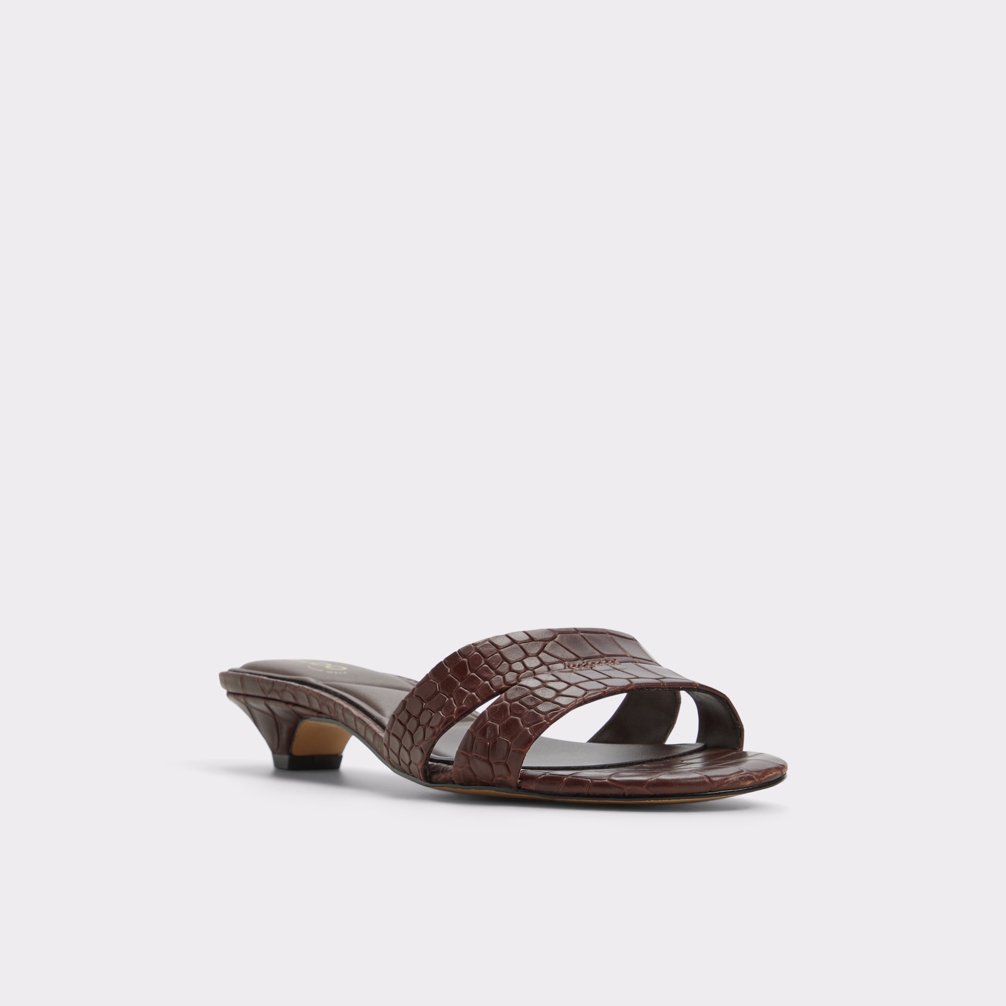 Scarletta Marron Foncé Femmes Mules a talons | ALDO Canada