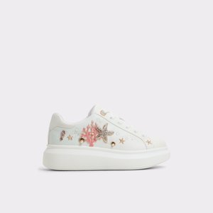 【ALDO】花柄&ビジュー ラブキス ロートップスニーカー Lovekiss Multi Women's Platform and wedge sneakers | ALDO US