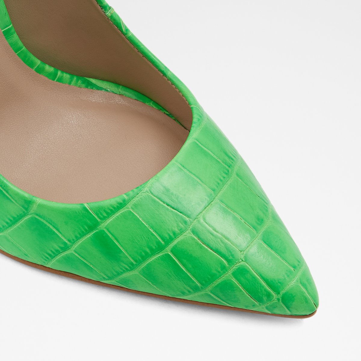 aldo neon green heels