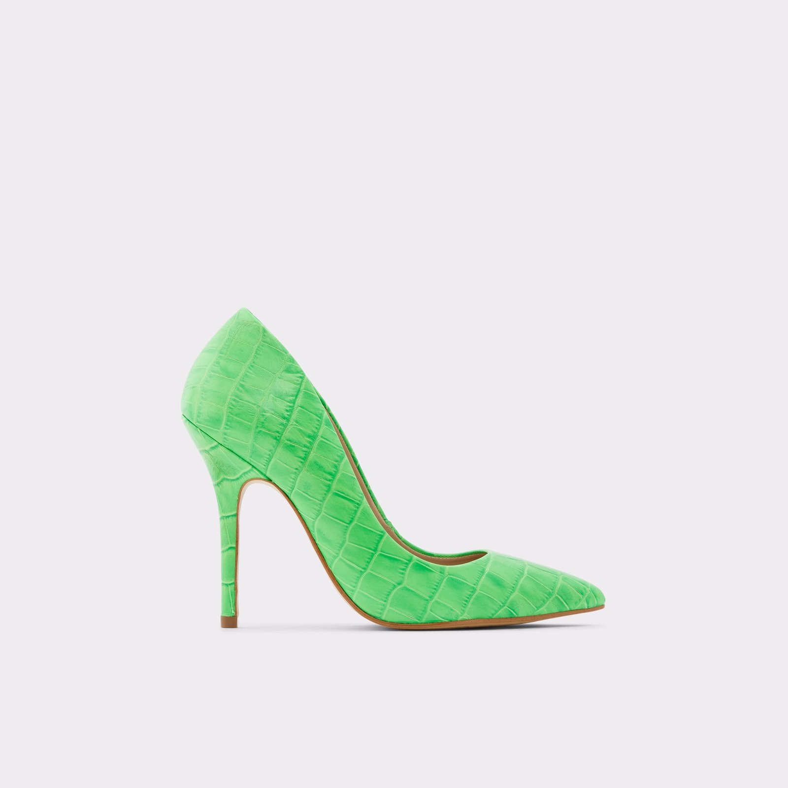 aldo neon green heels