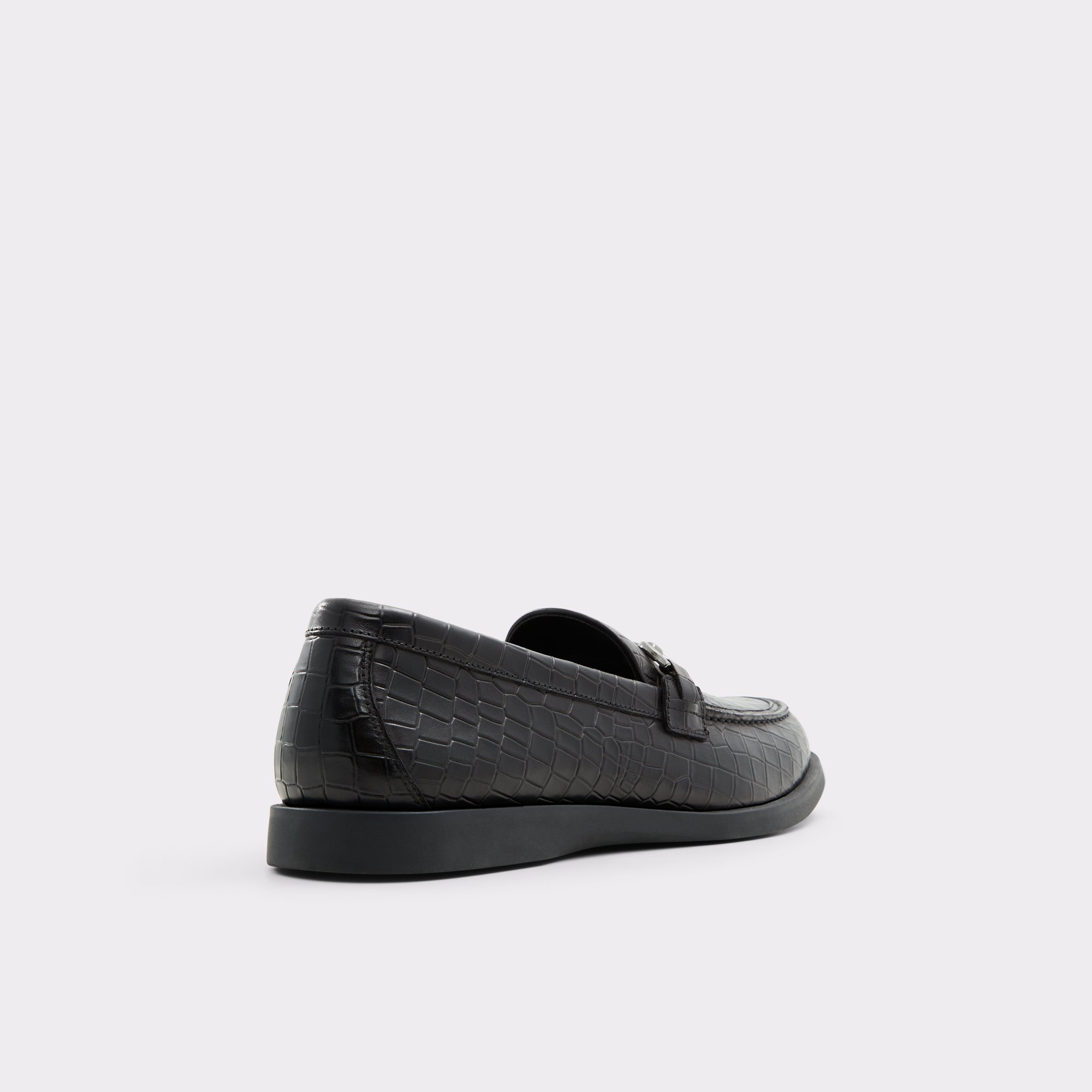 Sevul Black Leather Croco Men's Loafers & Slip-Ons | ALDO Canada