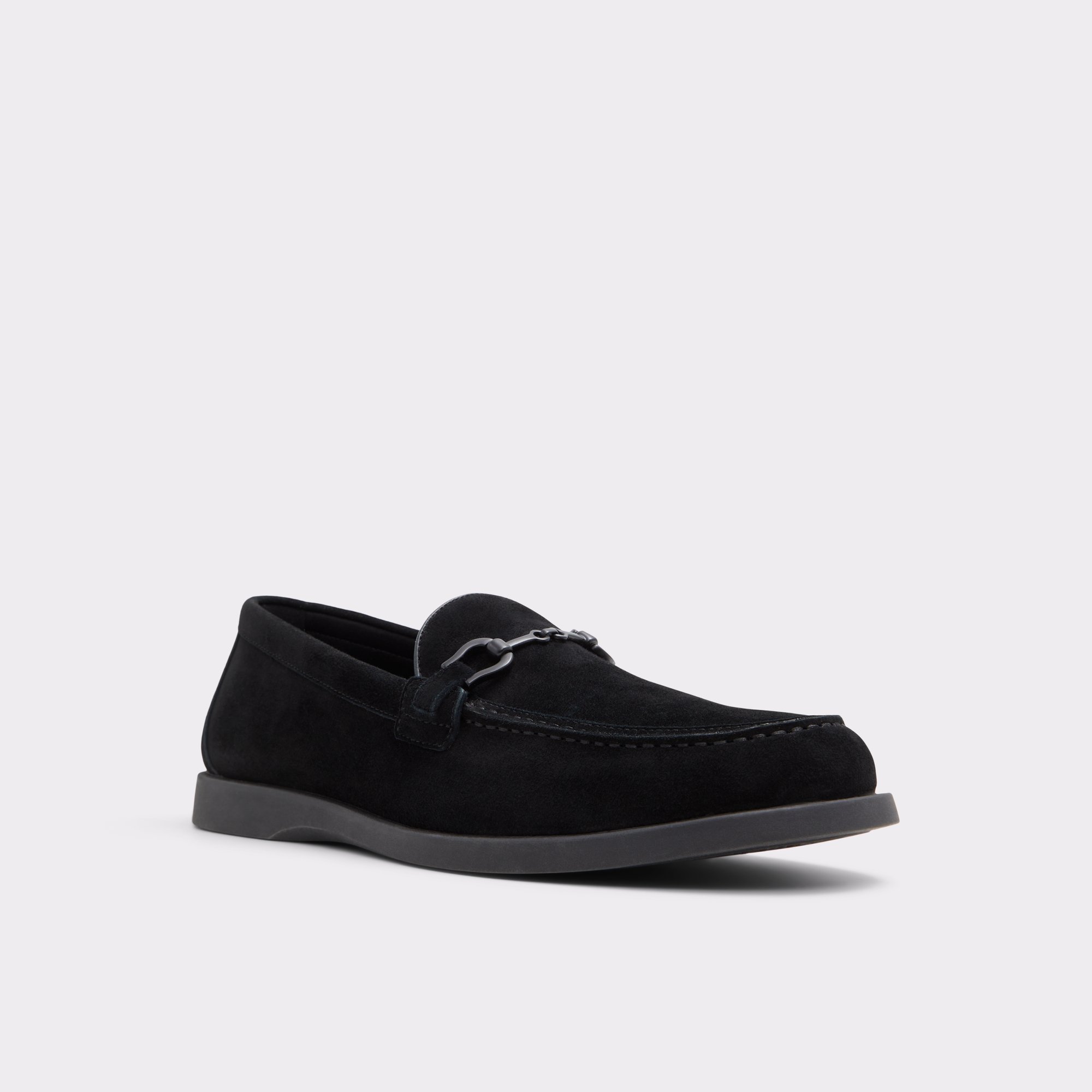 Sevul Black Leather Suede Men's Loafers & Slip-Ons | ALDO Canada