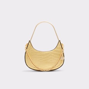 ALDO Aseelax Croco Gold Chain Detail Shoulder Bag