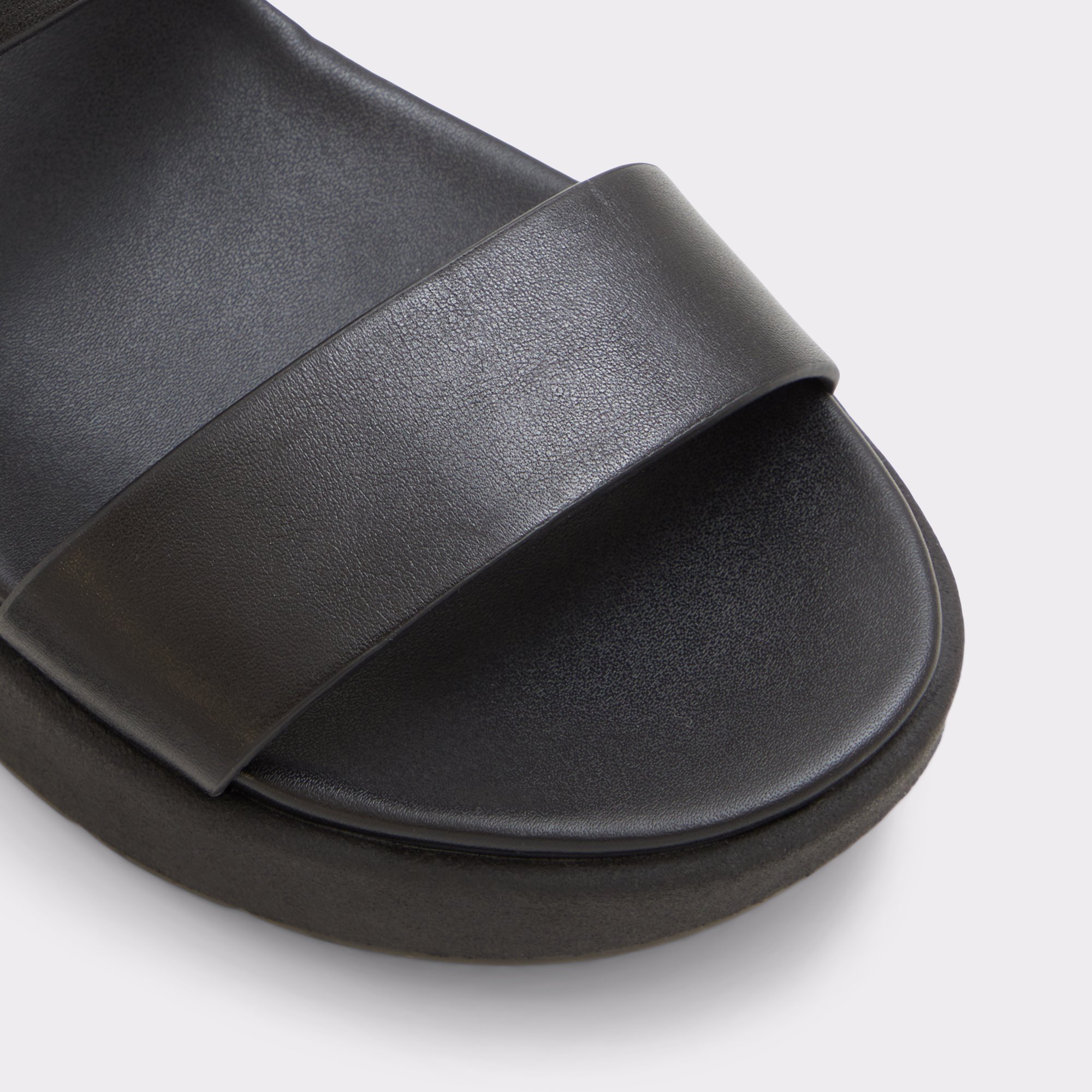 Silyia Black Women's Flat Sandals | ALDO Canada