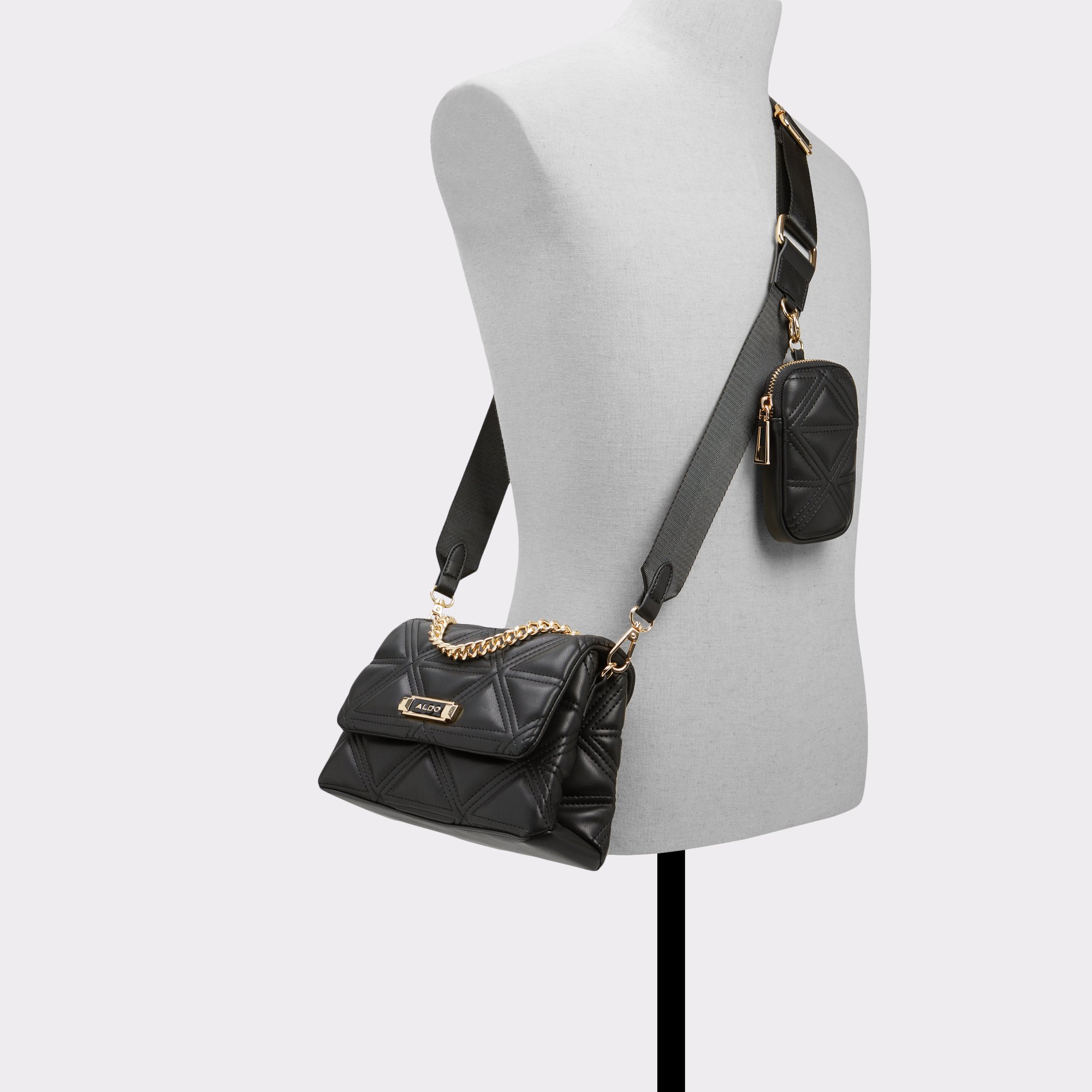 Buy Aldo ESSENCE Women Black Handbags at