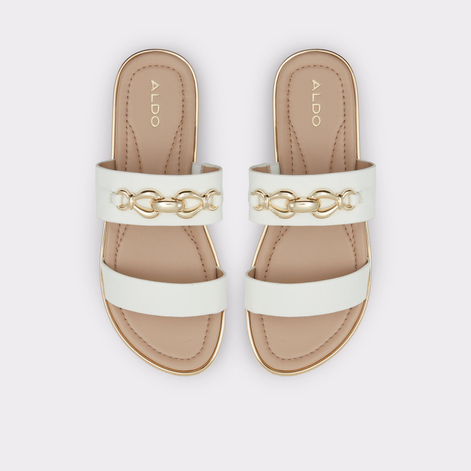 Smolyan White Women's Flat Sandals | ALDO Canada