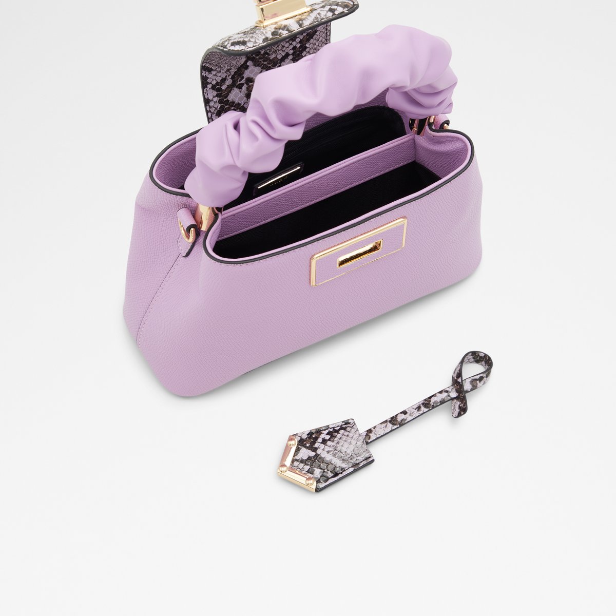Buy Aldo ALBONNON Sling Bag With Printed Scarf In Purple