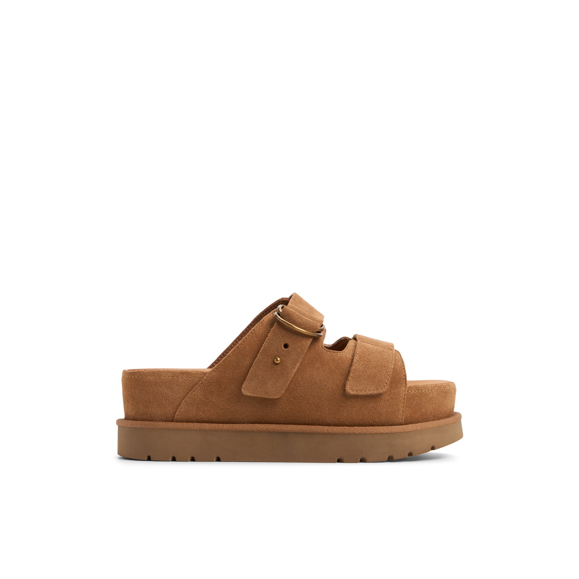 ALDO Snuggle - Women's Footbed Sandal Sandals - Brown, Size 6