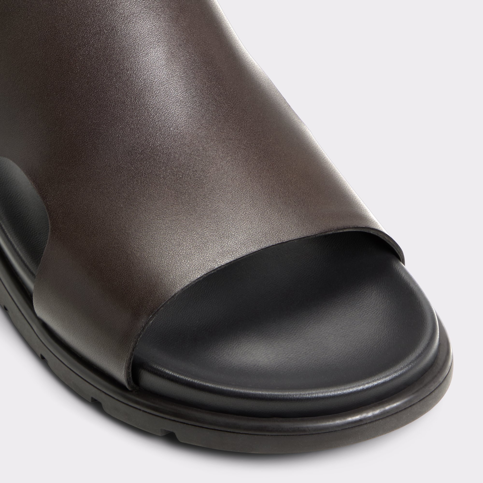 【ALDO】本革レザー☆Soar☆快適パットソール・スライドサンダル Soar Dark Brown Men's Sandals & Slides | ALDO US