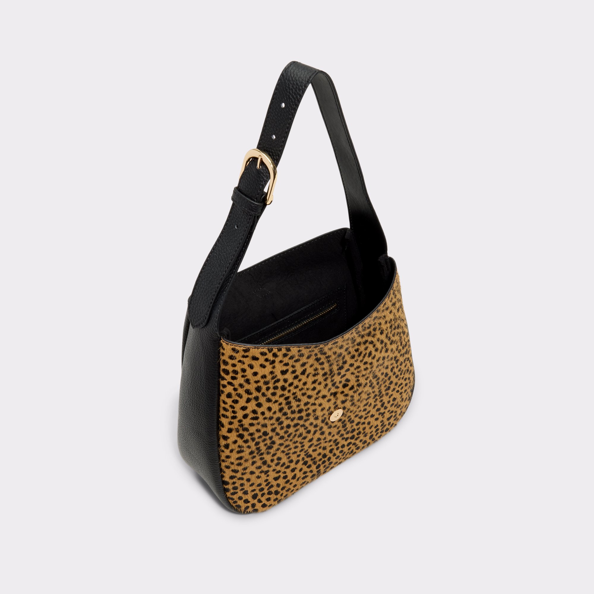 レザー【ALDO】ショルダーバッグ〈Soffiettaluxe〉アニマル柄 Soffiettaluxe Open Black Women's Animal Prints | ALDO US