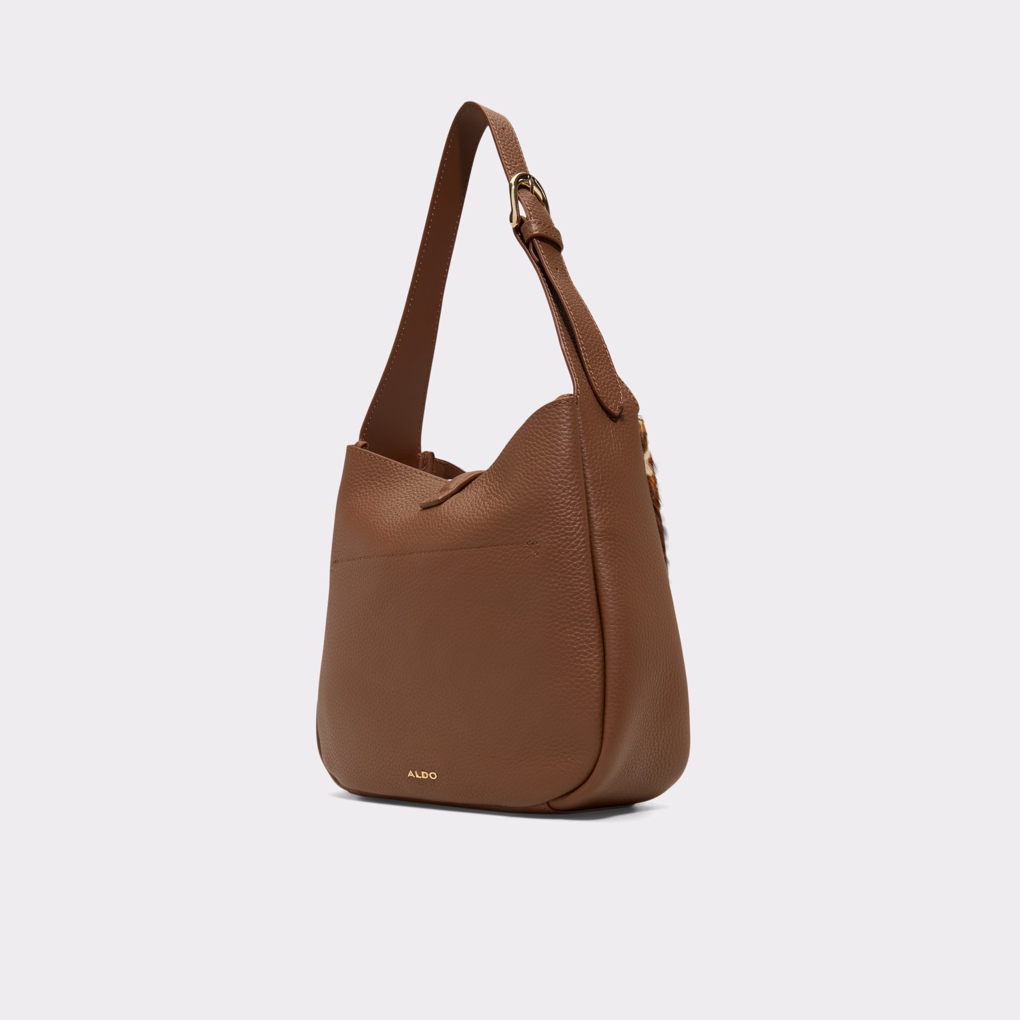 Soffiettaluxe Light Brown Leather Mixed Material Women's
