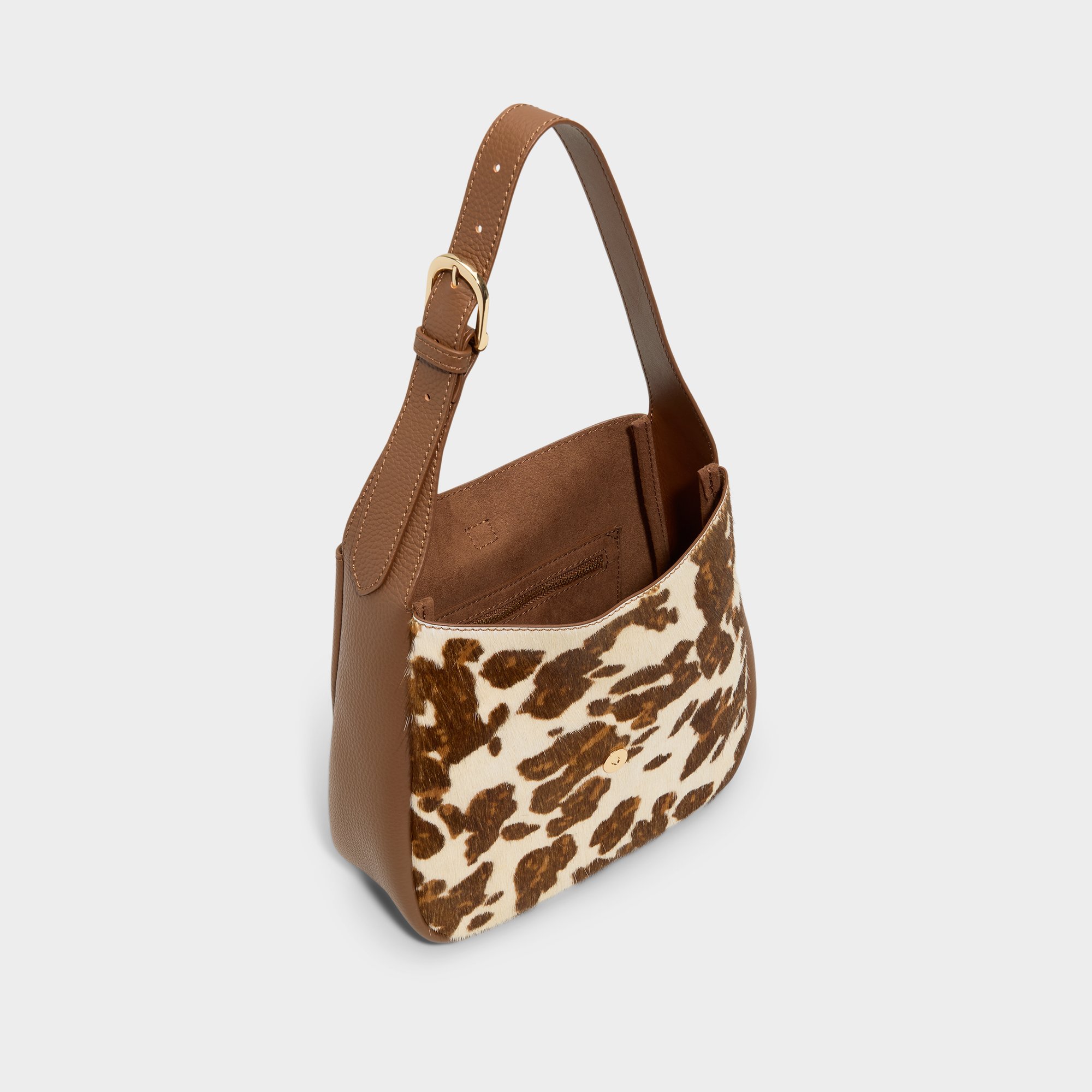 レザー【ALDO】ショルダーバッグ〈Soffiettaluxe〉アニマル柄 Soffiettaluxe Open Black Women's Animal Prints | ALDO US